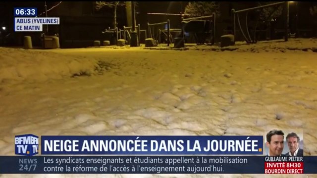 Dans les Yvelines, la neige commence déjà à tenir au sol