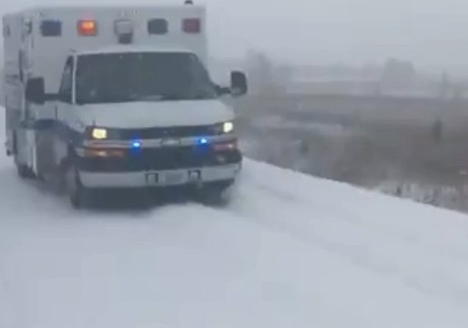 Multiple Injuries After Massive Pileup on Snow Covered Freeway Near Ames