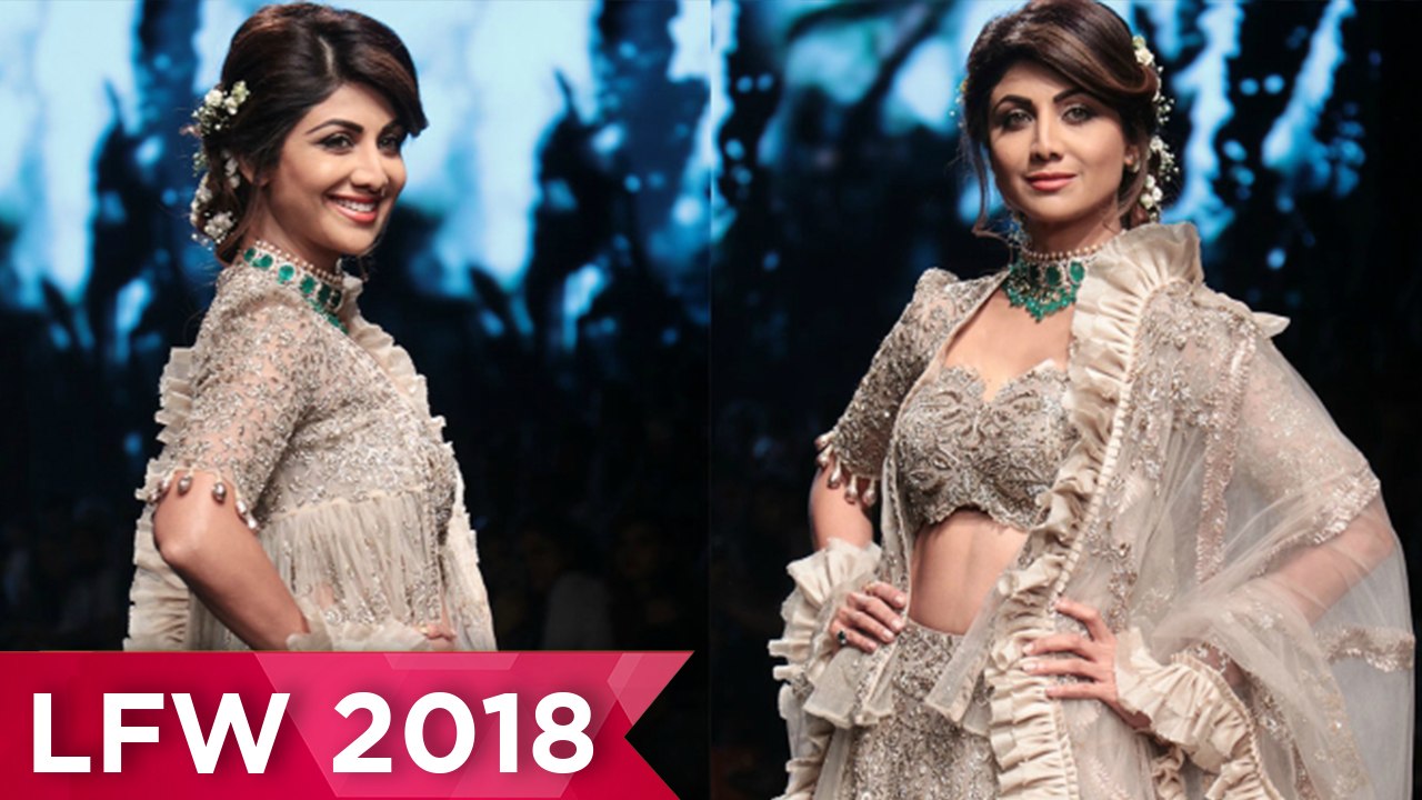 Shilpa Shetty BRIDAL Look At Lakme Fashion Week 2018