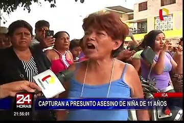 Poblador delata a presunto asesino de niña de 11 años en Ica