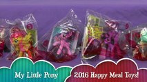 My Little Pony Happy Meal Toys 2016 FULL SET Review! | Bins Toy Bin