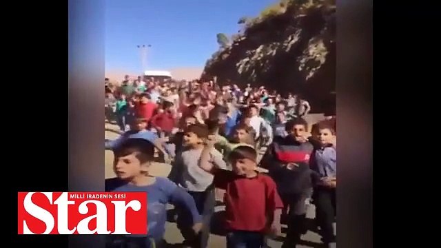 Hakkarili çocuklardan terör örgütü PKK�yı çıldırtan hareket