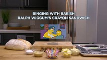 The Simpsons Grilled Crayon Sandwich ft. Binging With Babish