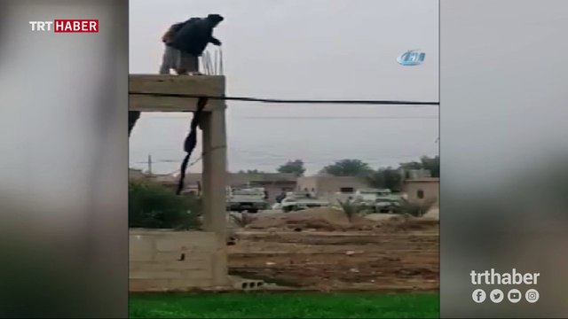 Suriyeliler terör örgütü DEAŞ'ın tuzakladığı EYP'leri böyle imha ediyor