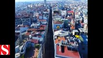 İstiklal Caddesi havadan görüntülendi