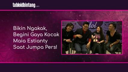 Bikin Ngakak, Begini Gaya Kocak Maia Estianty Saat Jumpa Pers!