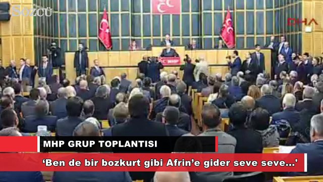 Devlet Bahçeli: ‘Ben de bir bozkurt gibi Afrin’e gider seve seve canımı veririm'
