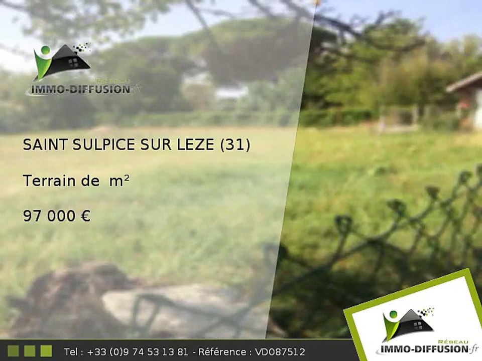 Terrain A vendre Saint sulpice sur leze - 97 000 Euros