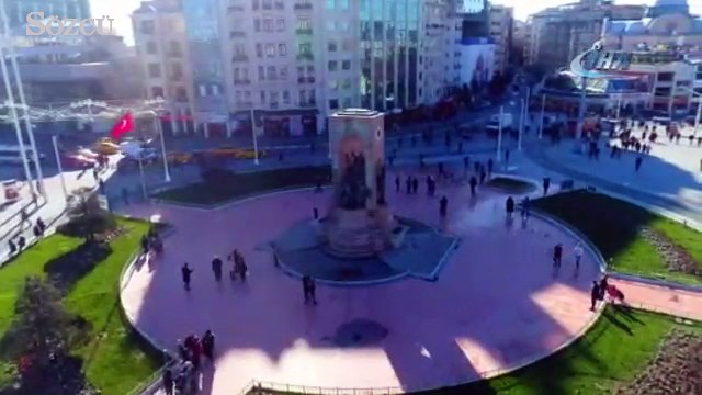 Yeni haliyle İstiklal Caddesi havadan görüntülendi