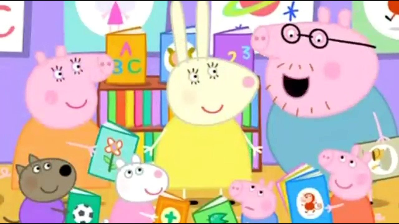 Peppa Pig Cochon - Travailler et s'amuser - L'arc en ciel - La toux de Pedro - La bibliothèque - Le camping car - Le compost