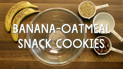 Banana-Oatmeal Snack Cookies