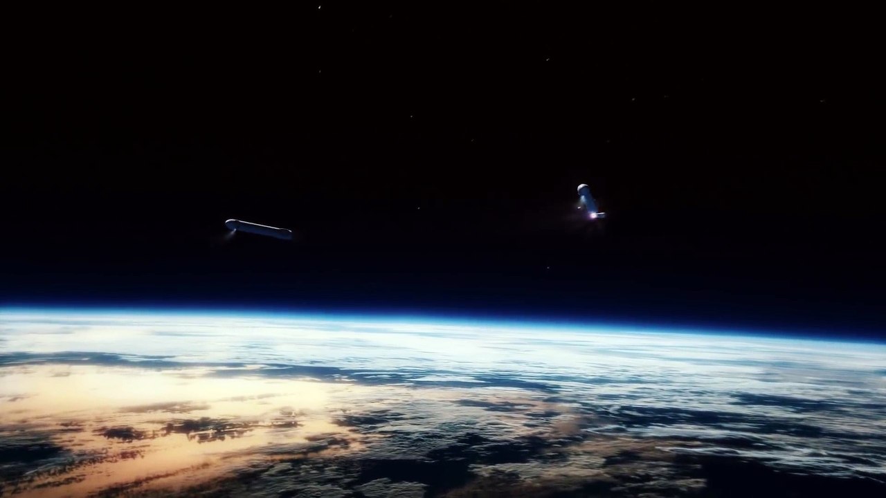 Animation du lancement de la fusée Falcon Heavy par Space X !