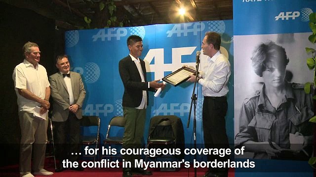 Myanmar journalist receives AFP's Kate Webb Prize