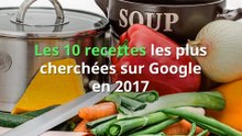 Les 10 recettes les plus cherchées sur Google en 2017 !