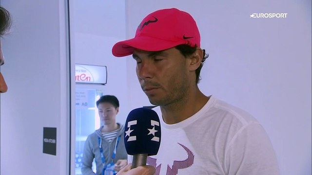 Rafael Nadal's short interview for Eurosport (ES) / QF AO 2018