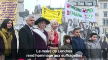 Le maire de Londres rend hommage aux suffragettes