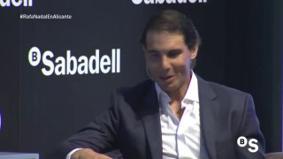 Rafael Nadal at the Banco Sabadell event in Alicante, 31 Jan 2018