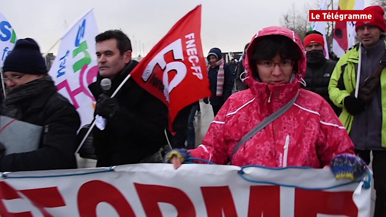 Vannes. 150 manifestants contre la réforme des lycées