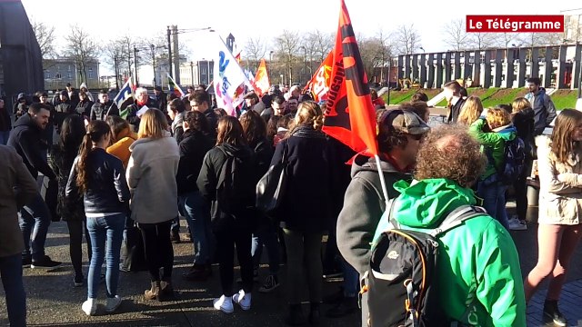 Brest. 150 manifestants contre la réforme des lycées