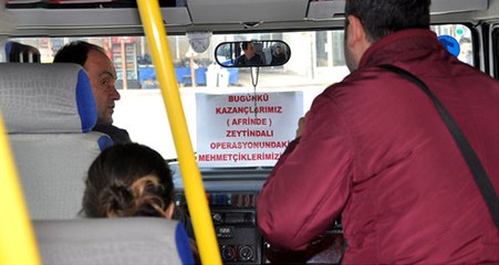 Minibüsçülerin Bir Günlük Kazancı Mehmetçiğe Gidecek