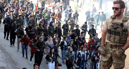500 Terörist Afrin'e Yürüdü, İçlerinde ABD Askerleri de Var