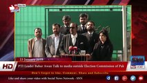 PTI Leader Babar Awan Talk to media outside Election Commission of Pak