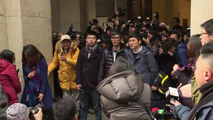 Activistas democráticos de Hong Kong, libres tras apelación