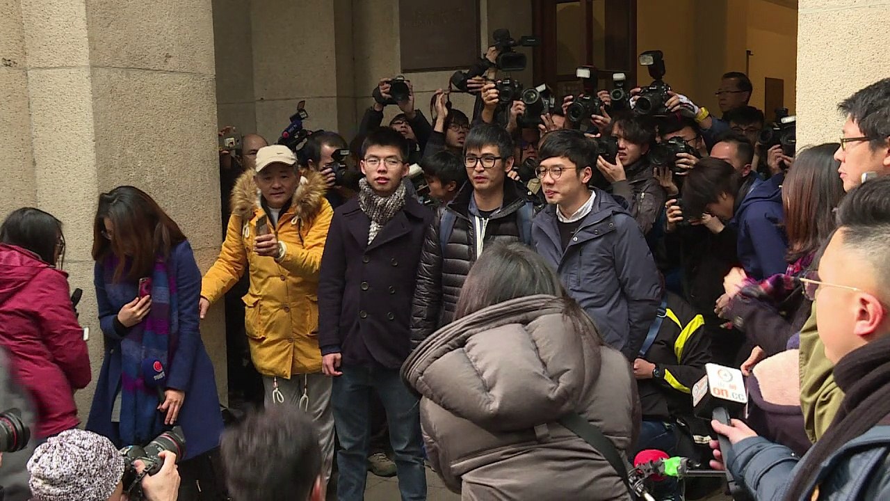 Activistas democráticos de Hong Kong, libres tras apelación