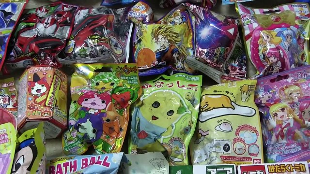 びっくらたまごバスボール×36 きかんしゃトーマス アンパンマン ディズニー トミカ 妖怪ウォッチ ポケモン アニメ おもちゃ 入浴剤 Anpanman Thomas Frozen Bath ball
