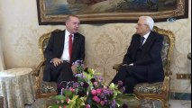 Cumhurbaşkanı Erdoğan, İtalya Cumhurbaşkanı İle Bir Araya Geldi