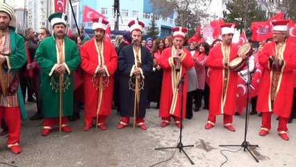 Çankırılı kadınlardan Afrin'deki Mehmetçiğe destek mitingi