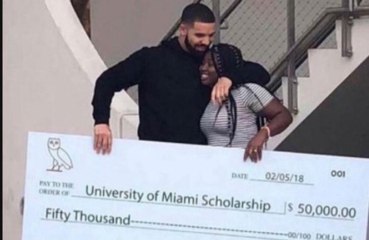 Drake tourne dans un lycée de Miami et fait une donation de 25,000 dollars