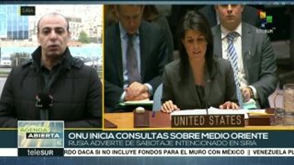 Discute CS-ONU sobre Medio Oriente, armas químicas y Siria