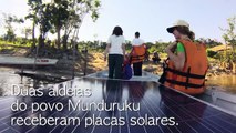 A energia solar chega para o povo Munduruku