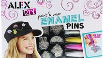 I Paint Enamel Pins! Unicorn Pin! Alex DIY Paint and Wear Enamel Pins Craft Set!