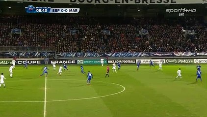 Luiz Gustavo Goal HD - Bourg Peronnas	0-1	Marseille 06.02.2018