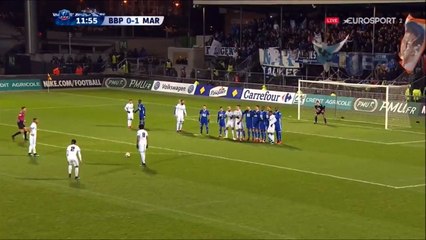 Dimitri Payet Fantastic Free Kick Goal Bourg en Bresse vs Marseille 0-2 06.02.2018 (HD)