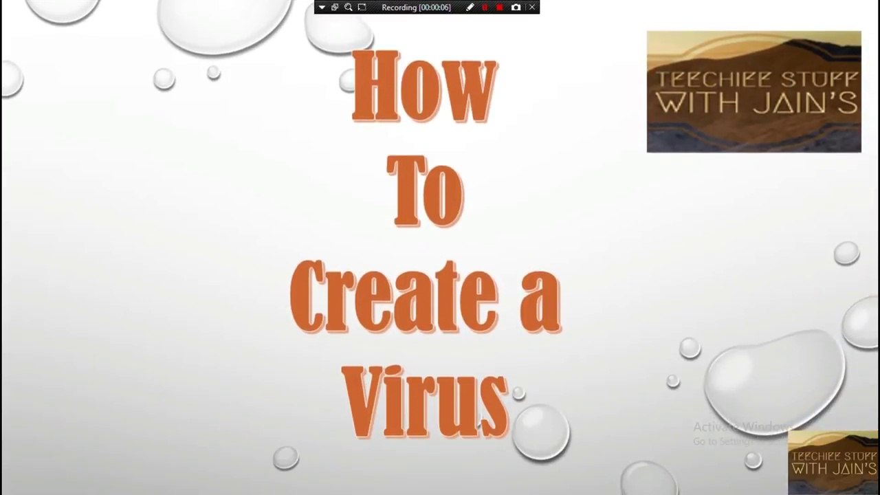 how to create virus for pc