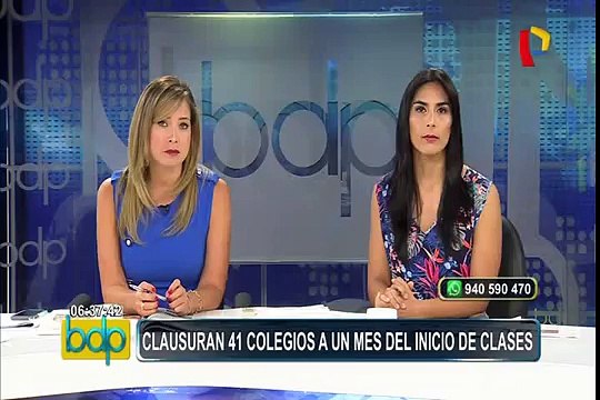 Clausuran 41 colegios a menos de un mes del inicio del año escolar