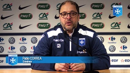 Réaction de Pablo Correa après AJA - Les Herbiers