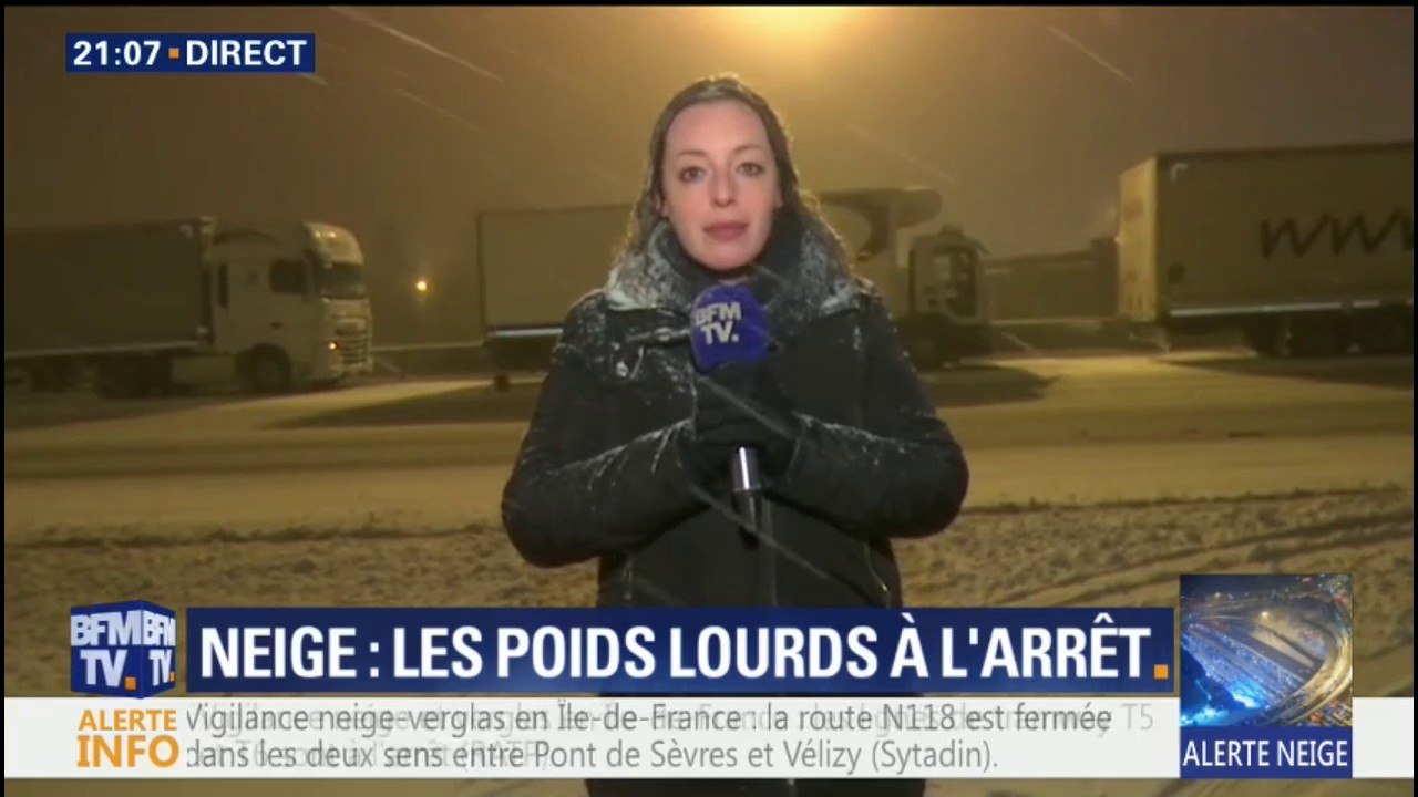 La circulation des poids lourds interdite en Ile-de-France en raison de la neige