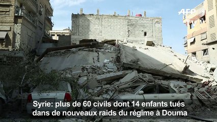 Syrie: plus de 60 civils tués dans de nouveaux raids du régime