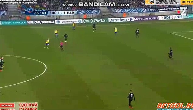 Edinson Cavani Goal HD - Sochaux 1-2 PSG 06.02.2018