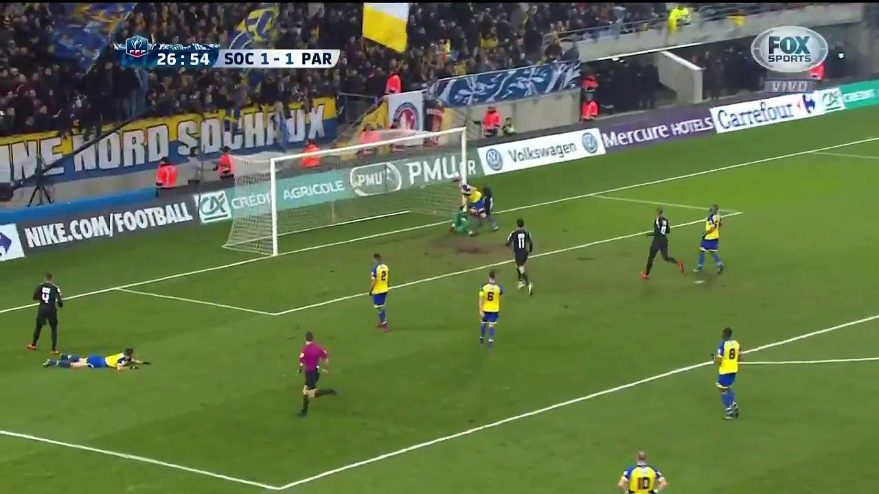 Cavani Goal - Sochaux vs PSG 1-2 HD - 06/02/2018