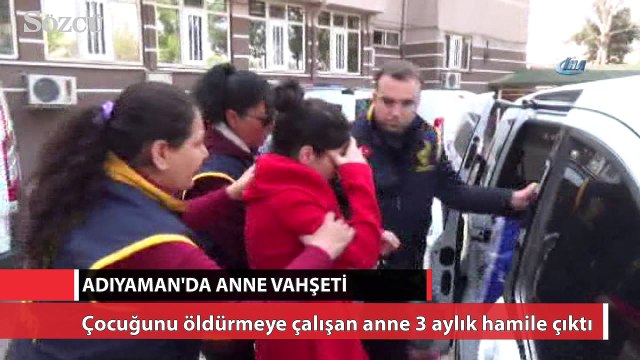 Çocuğunu öldürmeye çalışan anne hamile çıktı
