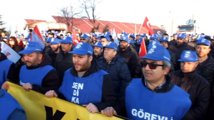 Eti Maden işçisi pirit için yürüdü