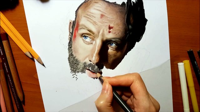 drawing rick grimes