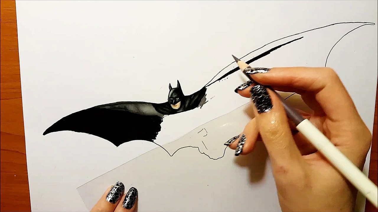 3d batman drawing