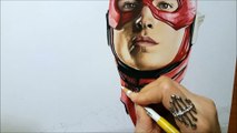 Drawing Ezra Miller the Flash