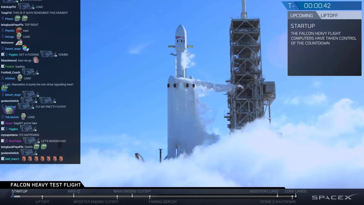 Falcon Heavy launch with D.GG